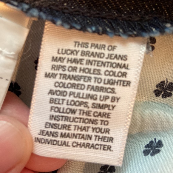 Lucky sweet jean crop. Size 10/30. Like new! - Picture 5 of 5